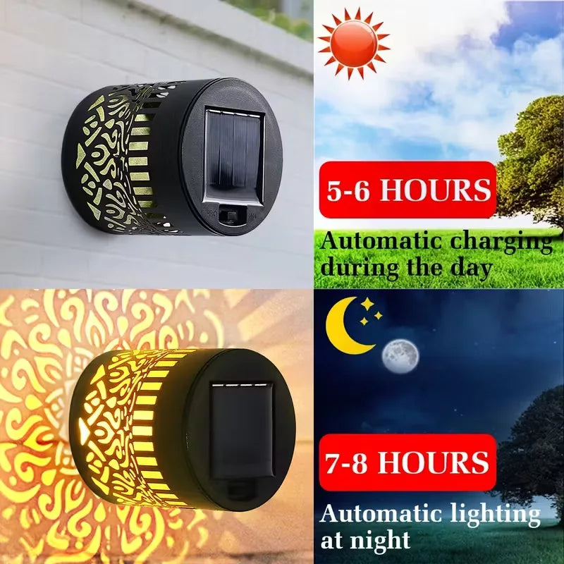 Solar Mandala Sunflower Projector Wall Light Outdoor Garden Decoration Landscape Light for Patio Garden Estate Porch Courtyard