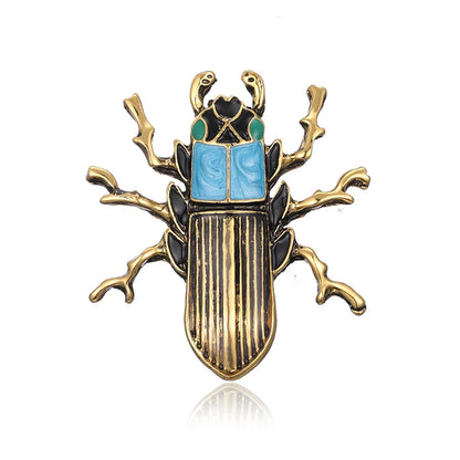 SHMIK Women Men Bee Beetle Crystal Pearl Brooches Pin Fashion Metal Cute Insect Jewelry Accessoreis Retro Women's Men's Brooch