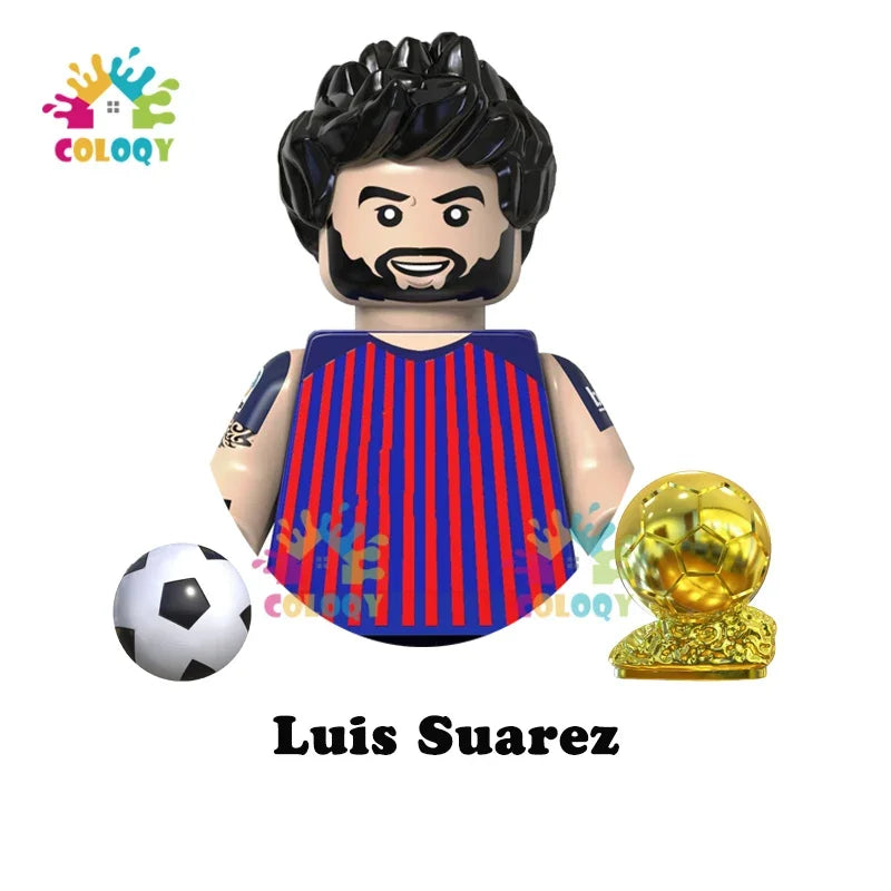 Kids Toys Football Stars Building Blocks Sport Player Mini Action Figures Toys For Boys Christmas Gifts