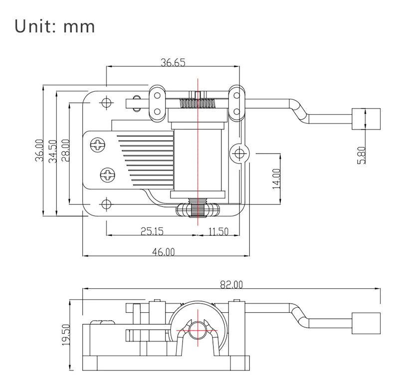 Hand-Cranked Music Box Movement Metal Rocker Mini Diy Gift Music Mechanical Decorative Collectibles For Girl Boy friend