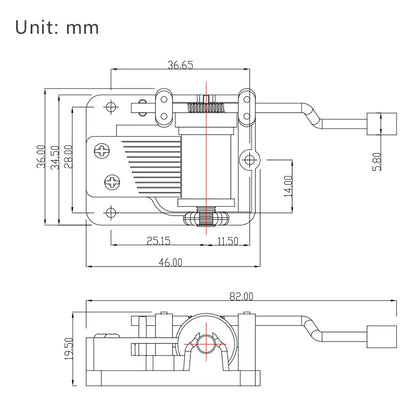Hand-Cranked Music Box Movement Metal Rocker Mini Diy Gift Music Mechanical Decorative Collectibles For Girl Boy friend
