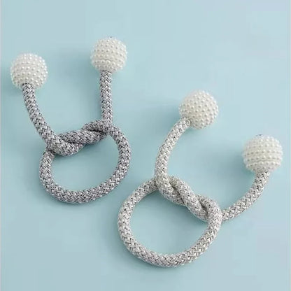 2pcs curtain tiebacks with magnetic buckles, curtain hanging ropes with magnets, a pair of curtain cord fasteners, versatile.