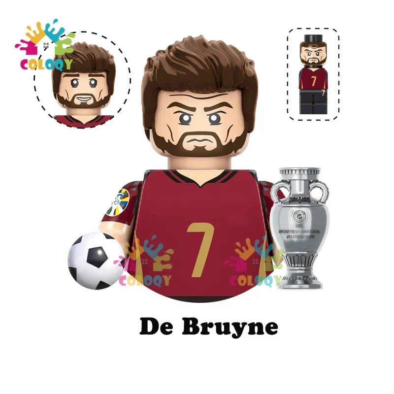 Kids Toys Football Stars Building Blocks Sport Player Mini Action Figures Toys For Boys Christmas Gifts