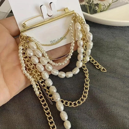 Affordable Luxury Floral Tassel Brooch for Men and Women, Jewelry, Fashion Accessories, Party Gift
