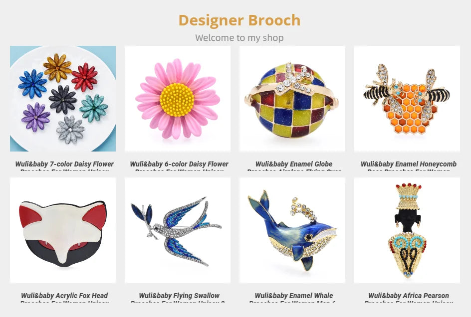 Wuli&baby New Crystal Palace Flower Brooches Women Unisex 3-color Snowflake Office Party Brooch Pins Gifts