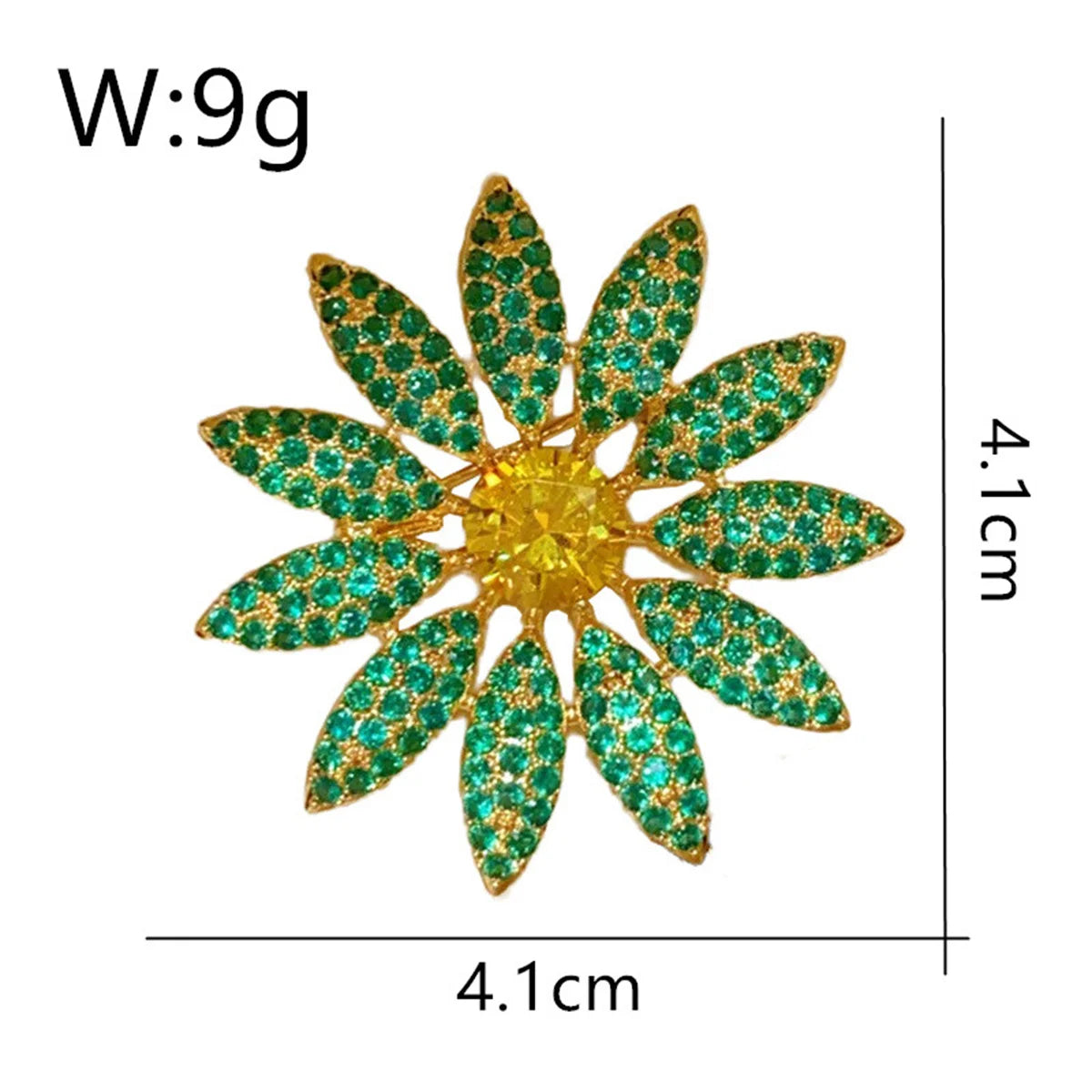 1Pc Korean Style Enamel Flower Brooch Exquisite Fashion Rhinestone Pin Party Wedding Banquet Jewelry Party Trendy Gift 2025