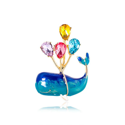 Baroque-style Luxury Whale Animal Design Brooches for Men and Women, Jewelry and Accessories, Wedding, Holiday, and Party Gifts