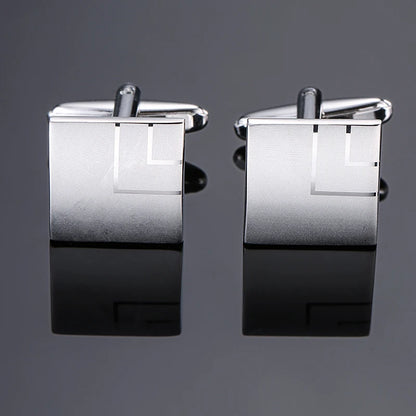 High quality men's French shirt cufflinks brand new fashion laser metal Chinese knot cufflinks manufacturer wholesale