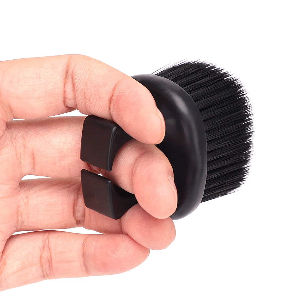 Ring Neck Duster Barber Remove Loose Hair Brush Hair Cutting Brush Soft Hair Cleaning Brush Hairdressing Tools
