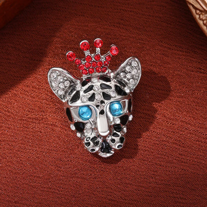 Baroque-style Luxury Vintage Heavy-Duty Lion Animal Design Brooches for Men and Women, Jewelry and Fashion Accessories