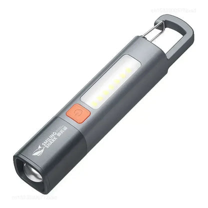 Mijia Outdoor Flashlight Portable Strong Lights Variable Focus with Floodlight Side Lights Long Range USB Rechargeable LED Lamp