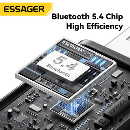 Essager Wireless Bluetooth 5.4 Car Adapter FM Transmitter Adapter Auto Connection Audio Receiver Auto Stereo Mic Car Adapter