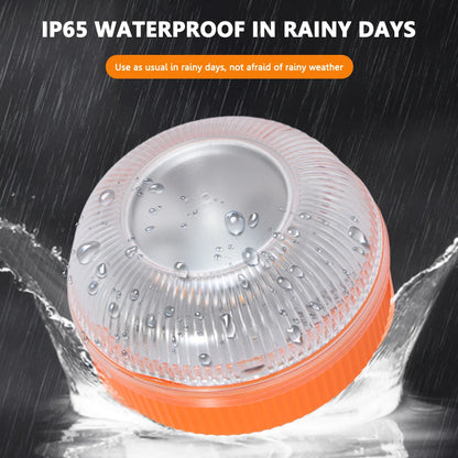 Universal V16 Car Warning Light LED Flashlight Emergency Light Yellow Light Traffic Strong Magnetic Induction for Vehicles