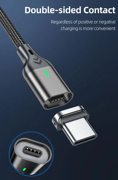 AUFU Magnetic Charge Cable Fast Charging USB Type C Cable for Samsung Xiaomi iPhone Magnet Micro USB Data Quick Charging Wire
