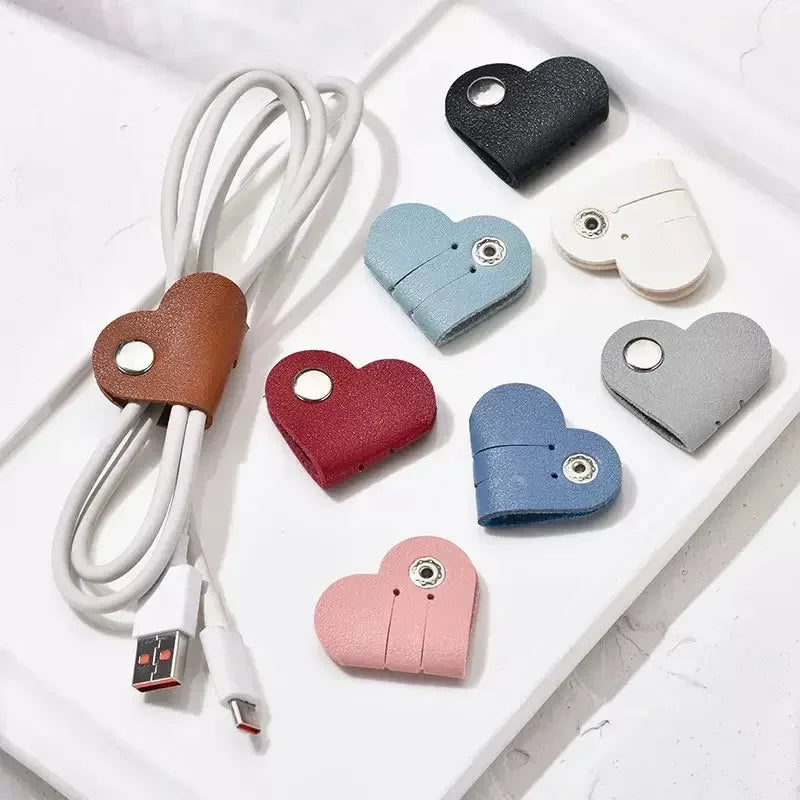 2 Pcs Charge Cable Protectors Travel Data Cord Clip Decoration Earphone Charging Cables Storage Buckle Cable Organizer