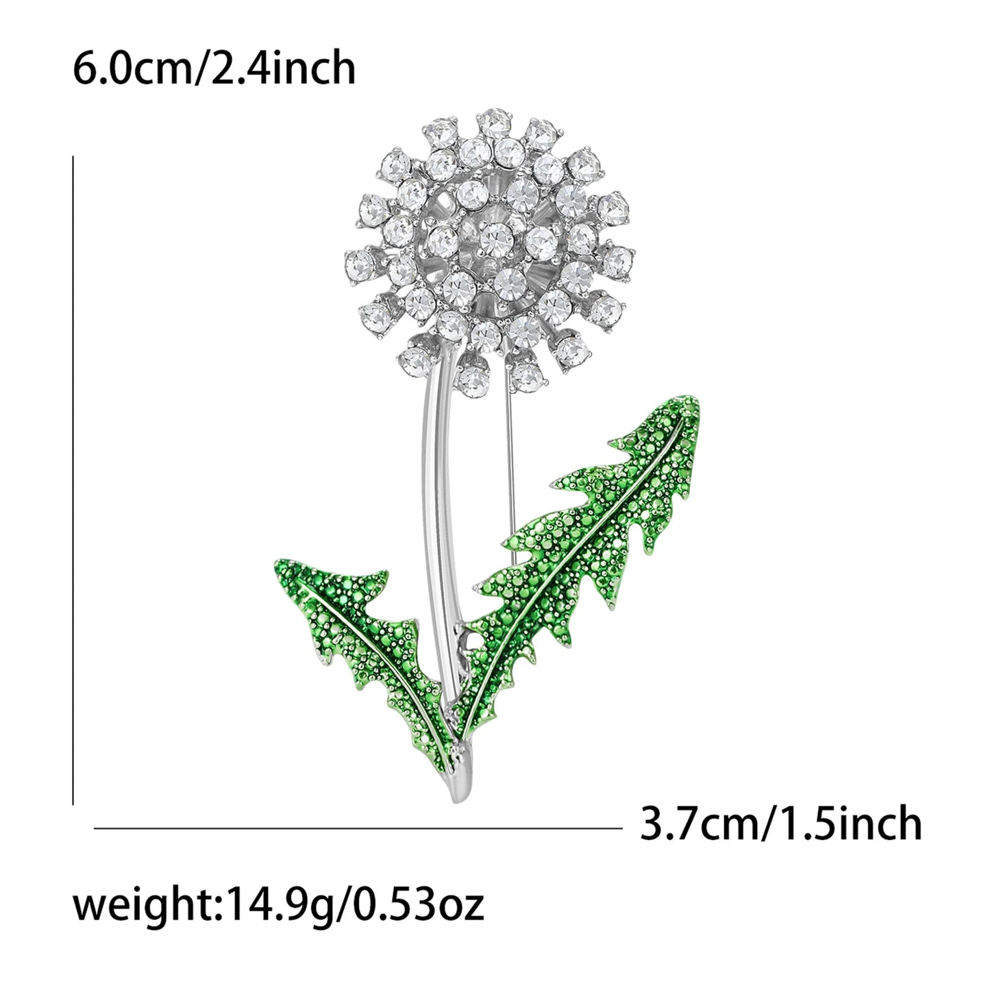 Fashion Enamel Flower Brooches for Women Unisex Plant Pins Office Casual Party Friend New Gifts Jewelry Accessories Decoration