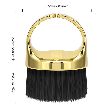 Ring Neck Duster Barber Remove Loose Hair Brush Hair Cutting Brush Soft Hair Cleaning Brush Hairdressing Tools