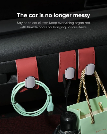 RazorRide Universal Car Passenger Glove Box Hooks Aluminum Alloy Hanging Hook Purse Bag Hat Hanger Holder Auto Interior Storage