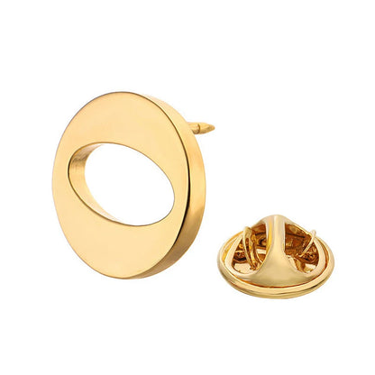 High Quality Classic Style Gold Letter A-Z Metal Brooch Women Men's Lapel Pin Women's Hat Scarf Backpack Badge Jewellery