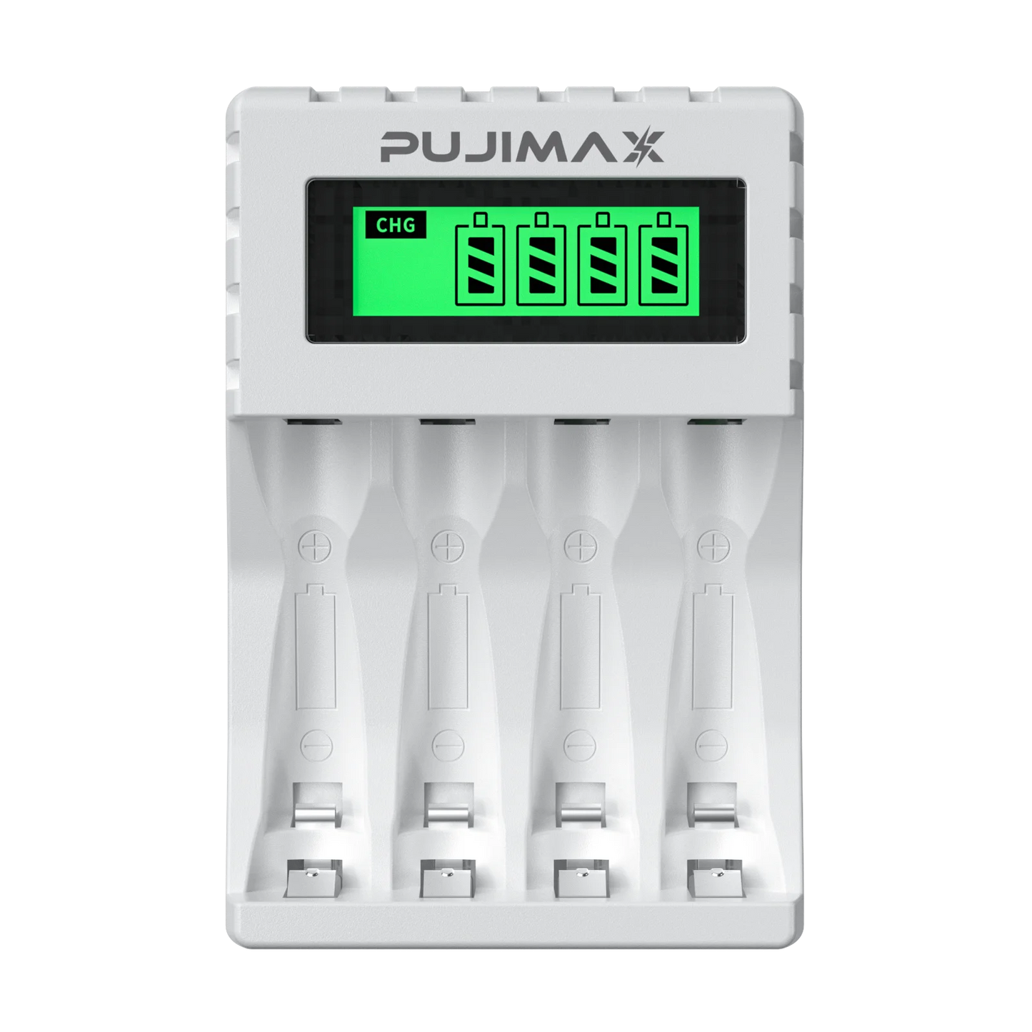 PUJIMAX 4 Slots 1.2V Smart Battery Charger LCD Display For AA/AAA NiCd NiMh Rechargeable Battery Portable Fast Charging Adapter