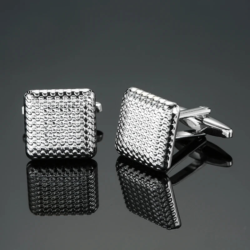 High quality men's French shirt cufflinks brand new fashion laser metal Chinese knot cufflinks manufacturer wholesale