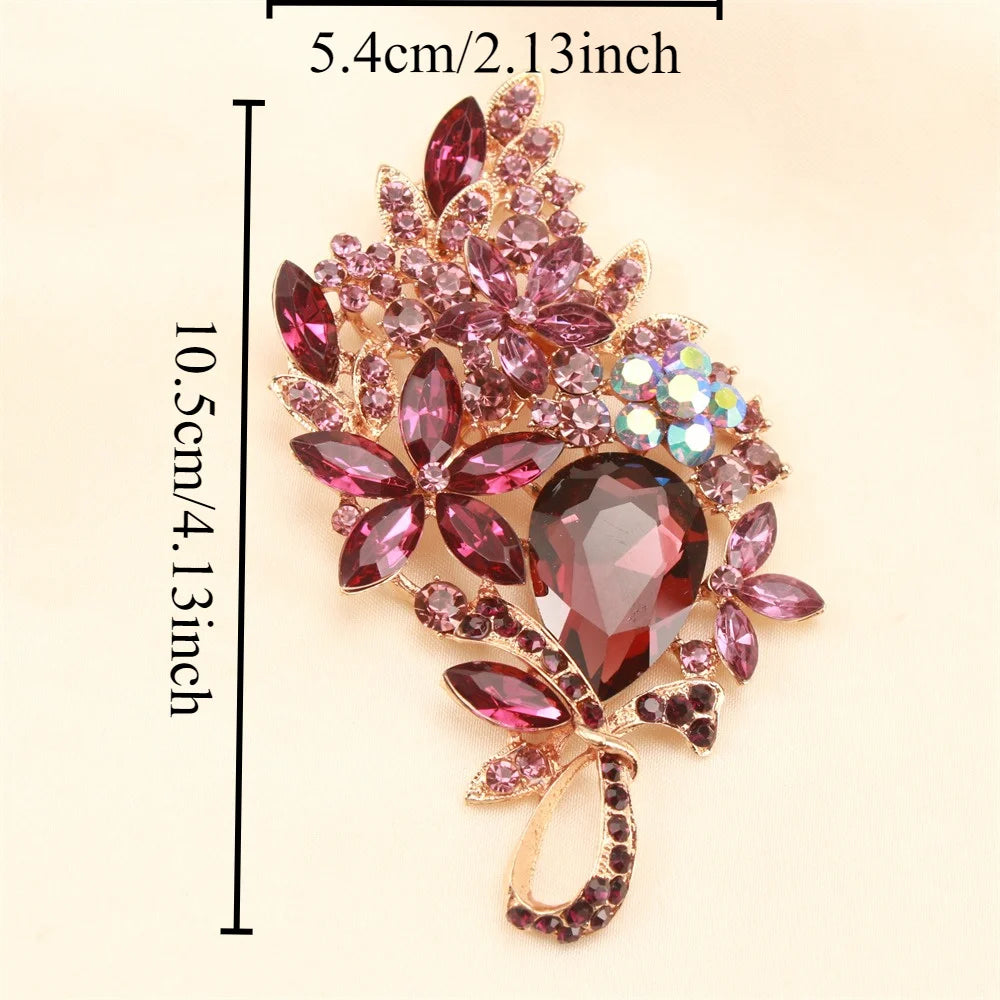 Baroque Luxury Openwork Floral Design Brooch for Men and Women, JewelryAccessories, Wedding,Holiday,Party, Couple's SurpriseGift