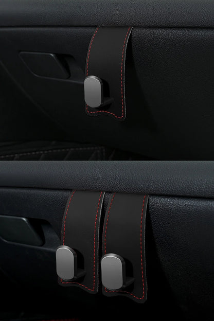 RazorRide Universal Car Passenger Glove Box Hooks Aluminum Alloy Hanging Hook Purse Bag Hat Hanger Holder Auto Interior Storage