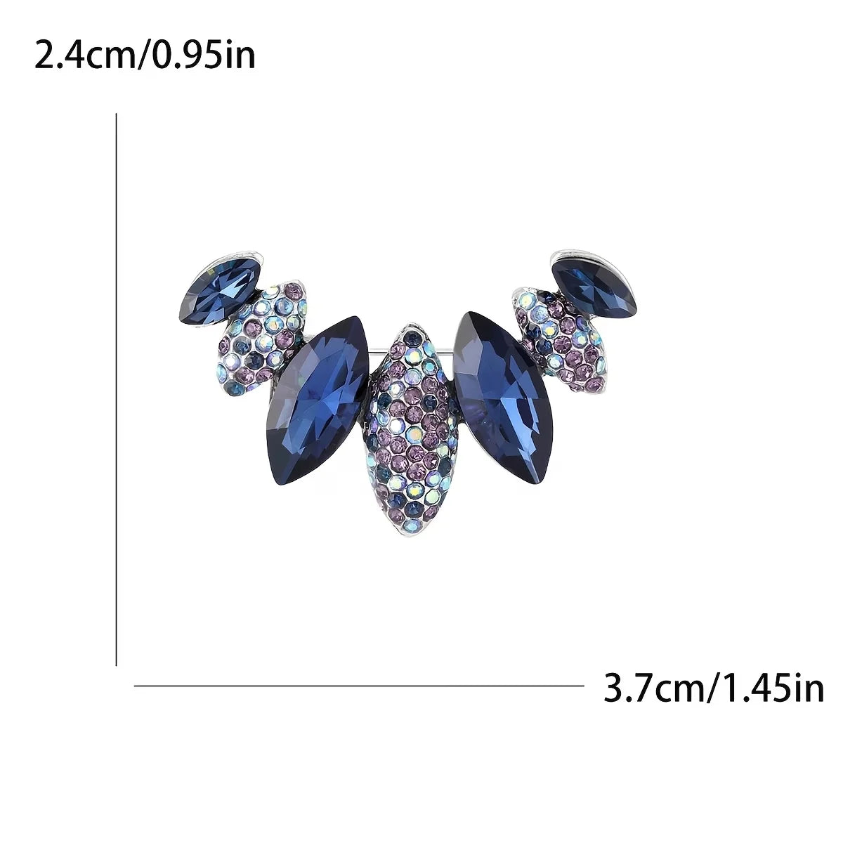 1‑Pc Leaf‑Shaped Lapel Pin, Decorative Leaf Brooch, Elegant Outfit Ornament for Dresses, Coats and Shawls, Ideal for Wedding