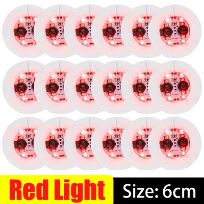 50/1x LED Coaster Sticker Luminous Drinking Glass Cup Pads Lamp Colorful Glowing Wine Bottle Mats Cushion Bars Party Decor Light