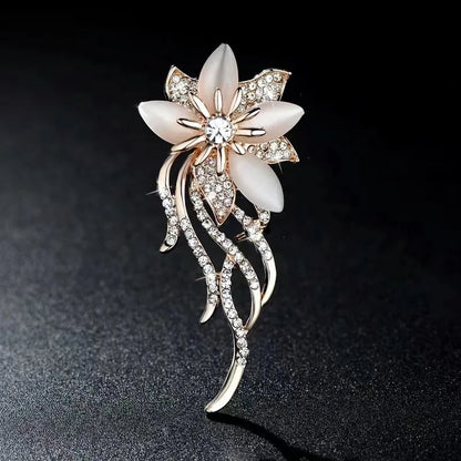 Luxury Crystal Phoenix Bird Brooches For Women Men Unisex Colorful Yellow Enamel Pins Chinese Birds Party Office Jewelry Gifts