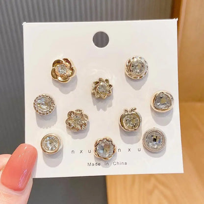 10pcs Collar Needle Buckle Fixed Pin 2025 Trendy Jewelry Gift For Women Brooch Fashion No Punching Magnetic Buckles For Shirts