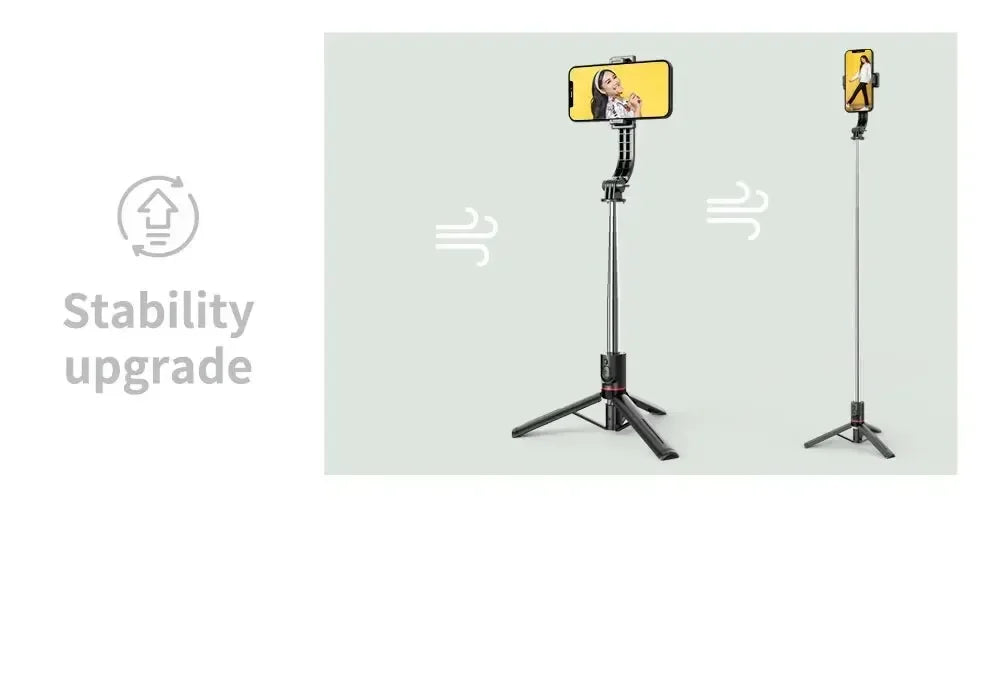 Wireless Selfie Stick for Smartphone 44 Inch Tripod with Bluetooth Remote Foldable Stand for Vlog Shooting Record