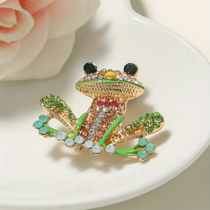Baroque Luxury Frog Collection: Brooches and Pins for Men and Women, Jewelry, Fashion Accessories, and Party Gifts