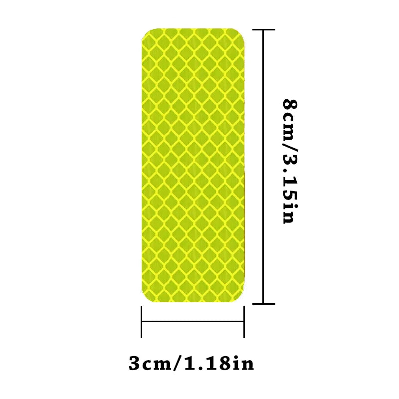 5pcs/set Car Bumper Reflective Safety Strip Stickers Car Reflective Sticker Reflective Warning Safety Tape