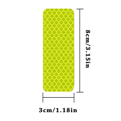 5pcs/set Car Bumper Reflective Safety Strip Stickers Car Reflective Sticker Reflective Warning Safety Tape