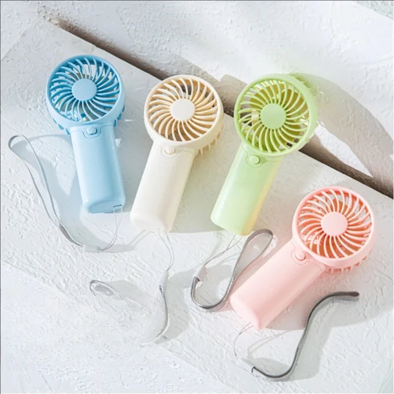 MEET SUN Portable Fan Convenient Creative Small Fan Pocket Hand-held Fan Lightweight AA Battery Handheld Mini Fan Air Coolers