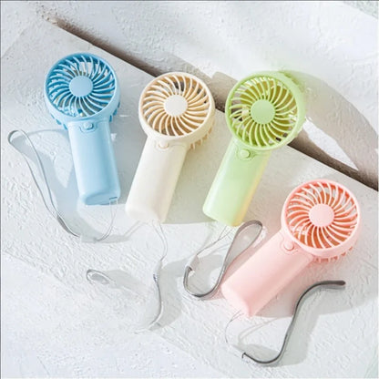 MEET SUN Portable Fan Convenient Creative Small Fan Pocket Hand-held Fan Lightweight AA Battery Handheld Mini Fan Air Coolers