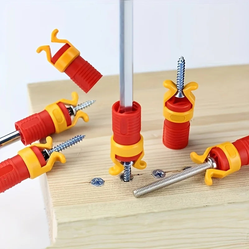1 piece screw holder, plastic woodworking tool for safety screws and drill clamps