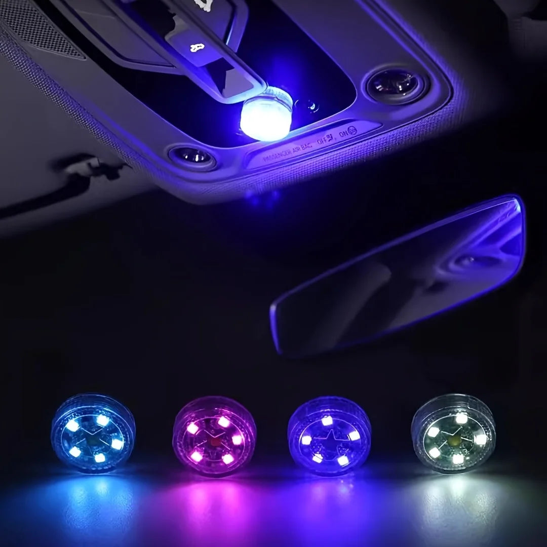 2Pcs Motion Sensor LED Indoor Ambient Lights - Touch Activated Battery-Free for Reading & Storage Box Lighting