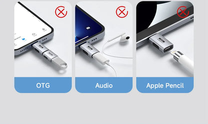 Hagibis USB C To Lightning Adapter Male to Female Charging Converter Date Transfer for iPhone 13/14 Pro Max AirPods 1 EarPods