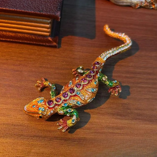 Baroque Luxury Beautiful Lizard Design Men's Women's Brooch Pins，Jewelry & Accessories，Wedding Holiday Party CoupleSurprise Gift