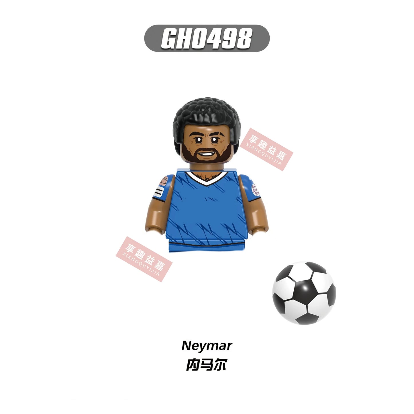2026 NEW World Famous Football Players Figurine Messi Ronaldo Neymar Lewandowski Mini Action Building Block Model Toy Kids Gifts