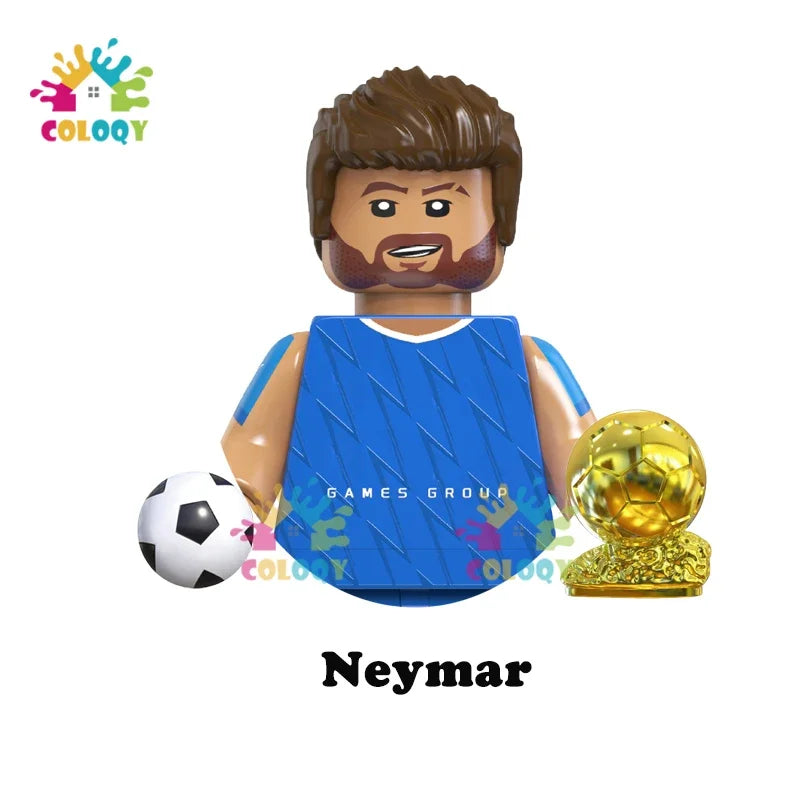 Kids Toys Football Stars Building Blocks Sport Player Mini Action Figures Toys For Boys Christmas Gifts