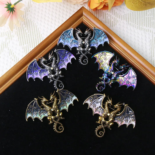 Luxury Vintage Dragon Design Brooch for Men and Women, Jewelry Accessories, Wedding, Holiday, Party, Couple's Surprise Gift