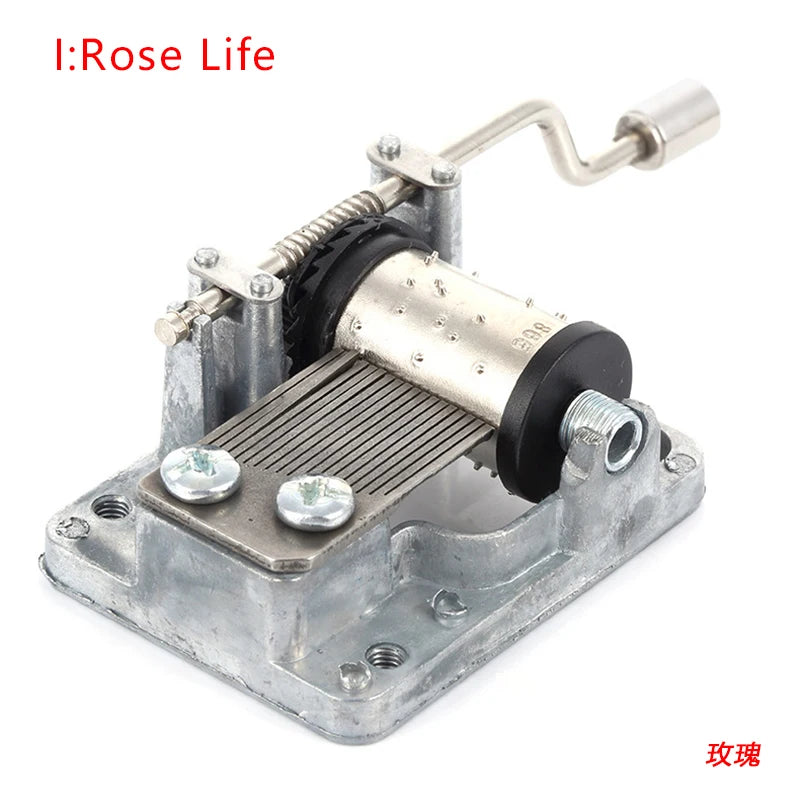 Hand-Cranked Music Box Movement Metal Rocker Mini Diy Gift Music Mechanical Decorative Collectibles For Girl Boy friend