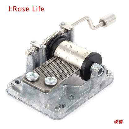 Hand-Cranked Music Box Movement Metal Rocker Mini Diy Gift Music Mechanical Decorative Collectibles For Girl Boy friend