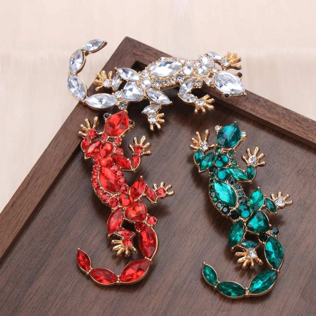 Baroque Luxury Lizard Animal Design Brooches for Men and Women, Jewelry, Fashion Accessories, Couple's Gifts, HolidayParty Gifts