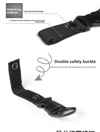 Webbing Water Bottle Holder Climbing Carabiner Belt Backpack Hanger Hooks Clip Multifunction Water Bottle Nylon Buckle Hook Clip
