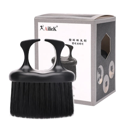 Ring Neck Duster Barber Remove Loose Hair Brush Hair Cutting Brush Soft Hair Cleaning Brush Hairdressing Tools