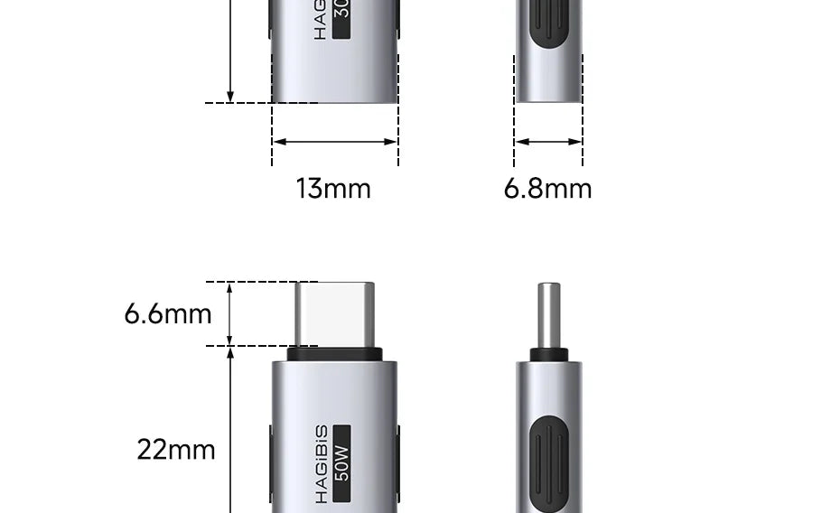 Hagibis USB C To Lightning Adapter Male to Female Charging Converter Date Transfer for iPhone 13/14 Pro Max AirPods 1 EarPods
